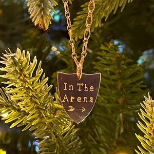 14K GF “In The Arena” Shield necklace